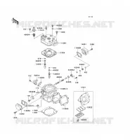 CYLINDER HEAD   CYLINDER voor Kawasaki KMX125 2001