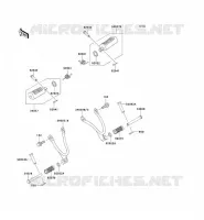FOOTREST voor Kawasaki KMX125 2001