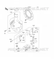 FRONT BRAKE voor Kawasaki KMX125 2001