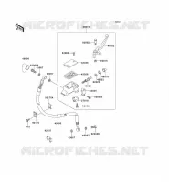 FRONT MASTER CYLINDER voor Kawasaki KMX125 2001