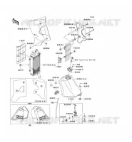 FUEL TANK voor Kawasaki KMX125 2001