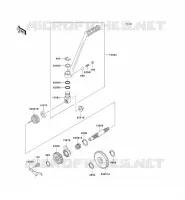 KICK STARTER voor Kawasaki KMX125 2001