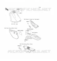 LABELS voor Kawasaki KMX125 2001