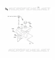 OIL TANK voor Kawasaki KMX125 2001
