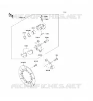 REAR BRAKE voor Kawasaki KMX125 2001