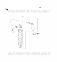 SUSPENSION   SHOCK ABSORBER voor Kawasaki KMX125 2001