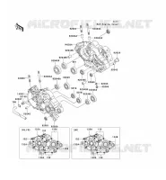 CRANKCASE(S) voor Kawasaki KMX125 2002
