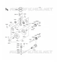 CRANKSHAFT   PISTON voor Kawasaki KMX125 2002