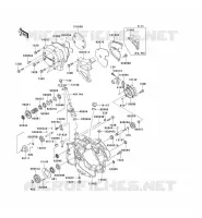 ENGINE COVERS voor Kawasaki KMX125 2002