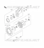 FRONT HUB voor Kawasaki KMX125 2002