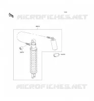 SUSPENSION   SHOCK ABSORBER voor Kawasaki KMX125 2002
