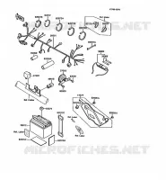 CHASSIS ELECTRICAL EQUIPMENT voor Kawasaki KMX125 1992