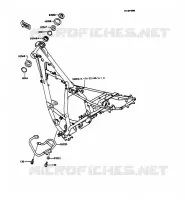 CHASSIS voor Kawasaki KMX125 1992