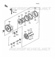 CLUTCH voor Kawasaki KMX125 1992