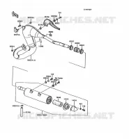 EXHAUST voor Kawasaki KMX125 1992