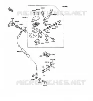 FRONT MASTER CYLINDER voor Kawasaki KMX125 1992
