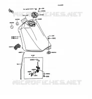 FUEL TANK voor Kawasaki KMX125 1992