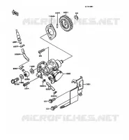 OIL PUMP voor Kawasaki KMX125 1992