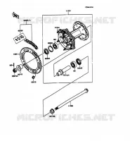 REAR HUB voor Kawasaki KMX125 1992