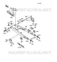 SWINGARM voor Kawasaki KMX125 1992