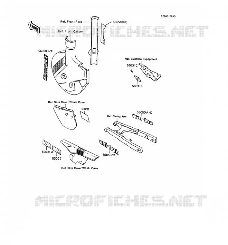 LABELS Kawasaki MOTOS 200 1989 KMX200  KMX200-A3