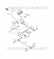 BRAKE PEDAL   TORK LINK voor Kawasaki KZ1000 POLICE 1999
