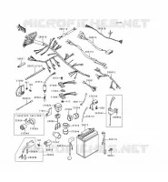 CHASSIS ELECTRICAL EQUIPMENT voor Kawasaki KZ1000 POLICE 1999