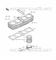 CYLINDER   PISTON  voor Kawasaki KZ1000 POLICE 1999