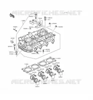 CYLINDER HEAD voor Kawasaki KZ1000 POLICE 1999