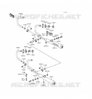 EXHAUST voor Kawasaki KZ1000 POLICE 1999
