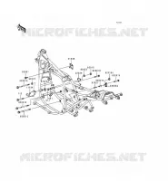 FRAME PARTS (COUVERTURE) voor Kawasaki KZ1000 POLICE 1999