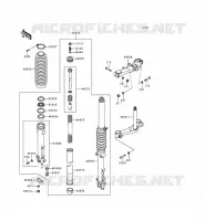 FRONT FORK voor Kawasaki KZ1000 POLICE 1999