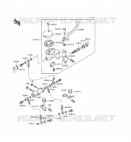 FRONT MASTER CYLINDER voor Kawasaki KZ1000 POLICE 1999