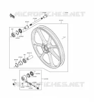 FRONT WHEEL voor Kawasaki KZ1000 POLICE 1999