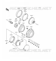 LENS(S) voor Kawasaki KZ1000 POLICE 1999