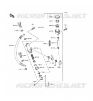 REAR MASTER CYLINDER voor Kawasaki KZ1000 POLICE 1999