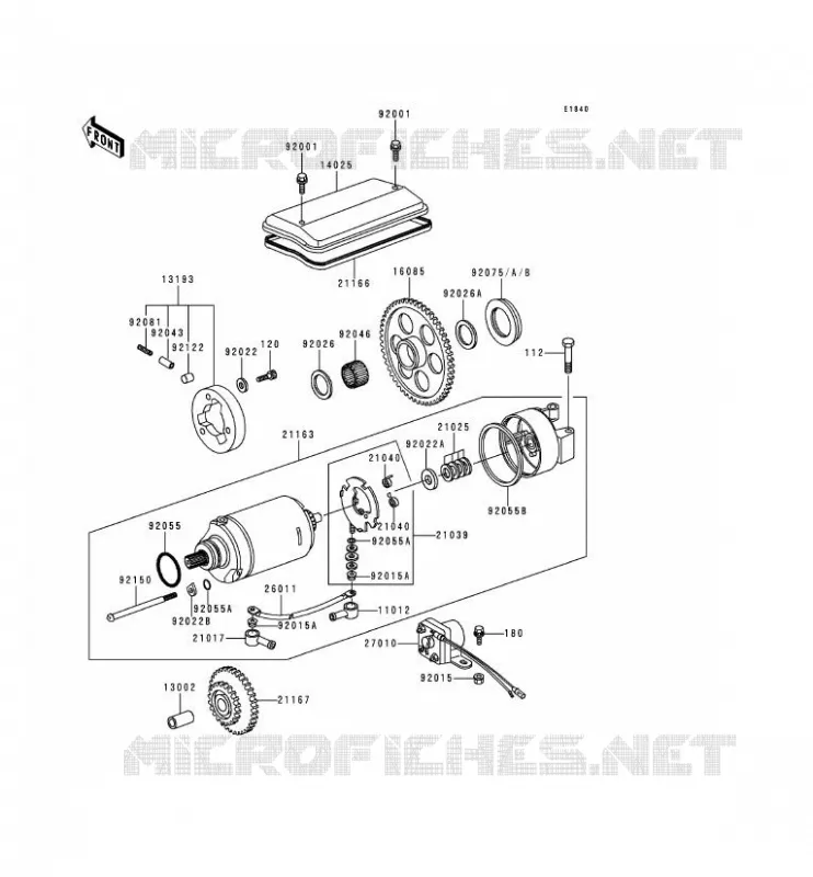 STARTER MOTOR Kawasaki MOTOS 1000 2000 KZ1000 POLICE  KZ1000-P19