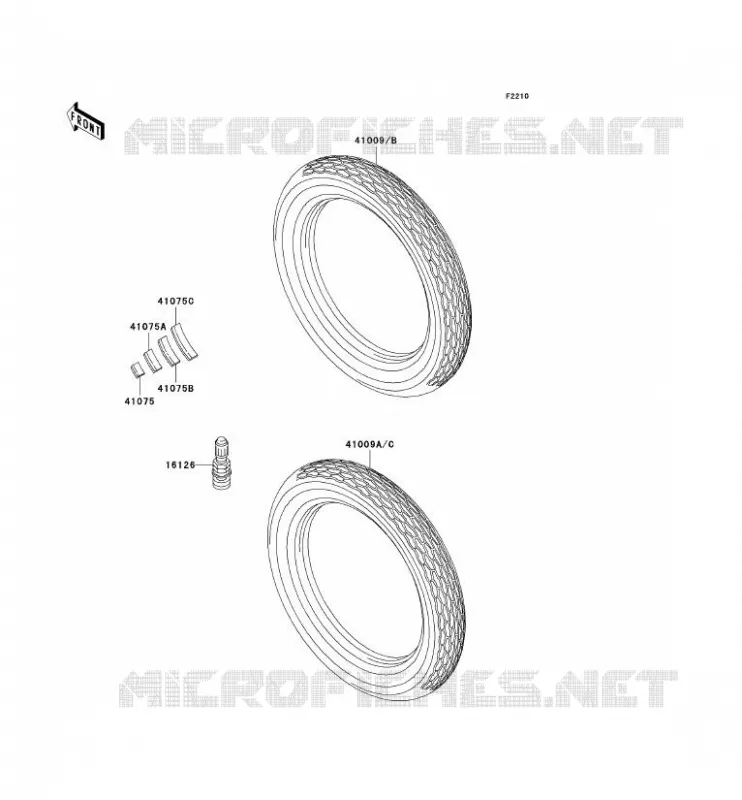 TIRES Kawasaki MOTOS 1000 2002 KZ1000 POLICE  KZ1000-P21