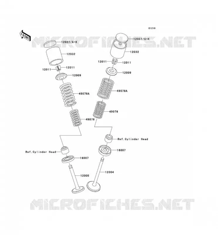 VALVE Kawasaki MOTOS 1000 2003 KZ1000 POLICE  KZ1000-P22