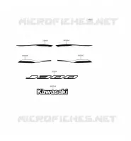 STICKER(VERT/BLACK) voor Kawasaki J300 2014