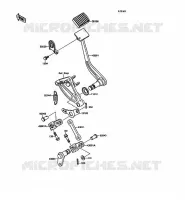 BRAKE PEDAL voor Kawasaki VN-15 1989