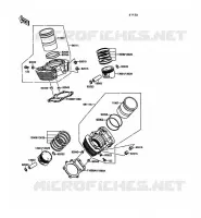 CYLINDER   PISTON  voor Kawasaki VN-15 1989