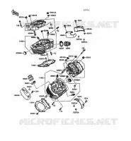 CYLINDER HEAD voor Kawasaki VN-15 1989