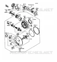 DRIVE SHAFT   FINAL GEAR voor Kawasaki VN-15 1989