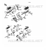 FOOTREST voor Kawasaki VN-15 1989