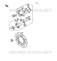 FRONT CALIPER voor Kawasaki VN-15 1989