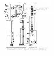 FRONT FORK voor Kawasaki VN-15 1989