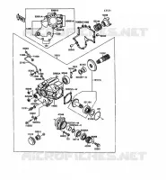 FRONT GEAR voor Kawasaki VN-15 1989