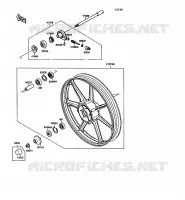 FRONT HUB voor Kawasaki VN-15 1989