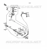 REAR MASTER CYLINDER voor Kawasaki VN-15 1989